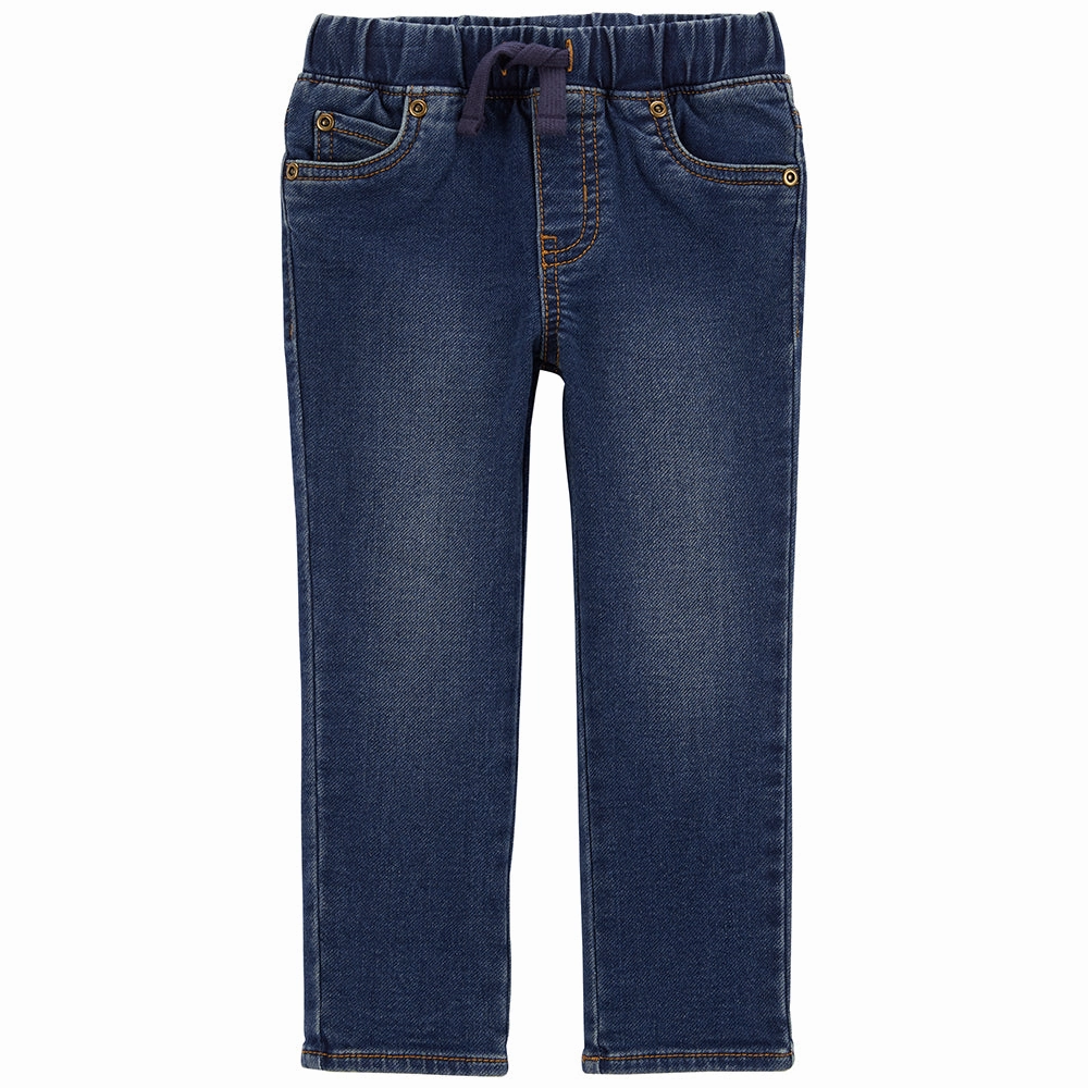 Boys' Pull-On Knit Denim Pants 1P620910 Fade Resistant Dye Quick Access Pockets