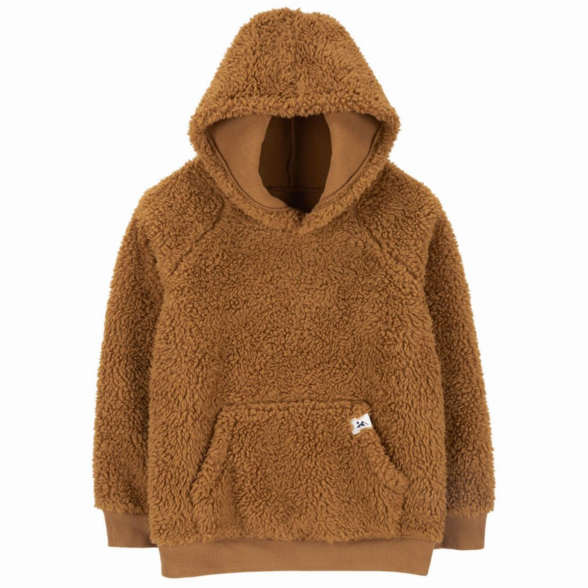 Boys' Sherpa Pullover Hoodie 3S030210 Garment Washed Minimalist Detailing