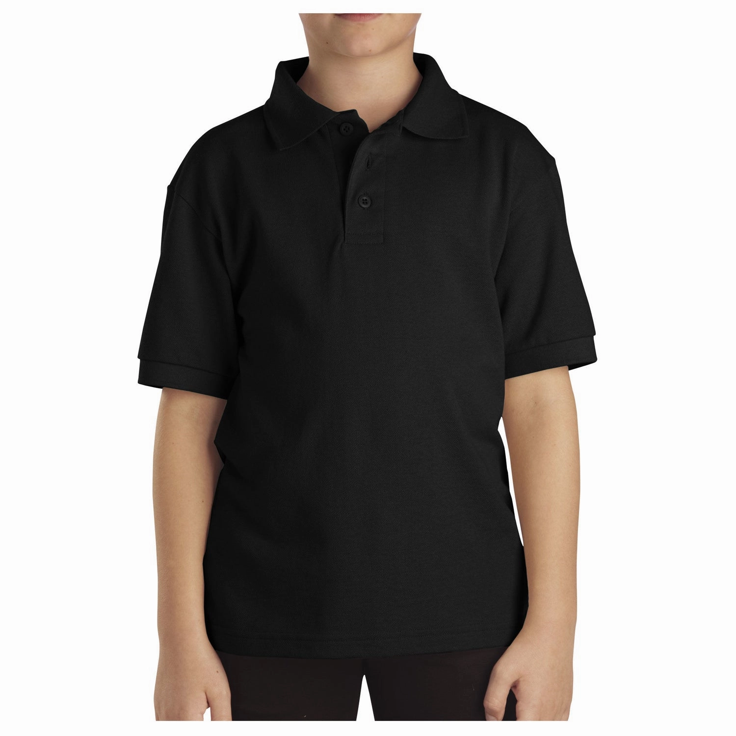Boys Short Sleeve Pique Polo Shirt KS4552 ribbed texture ZonalVentilation