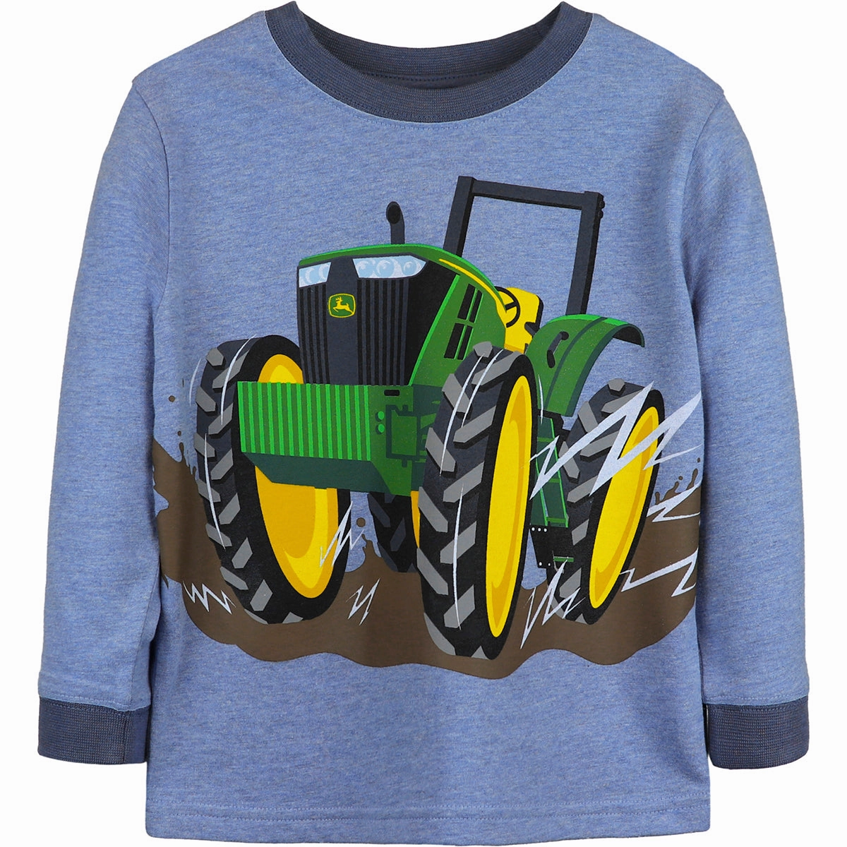 Toddler Boys' Long-Sleeve Rugged Tractor Tee J4T554BT Zero Waste Production Label
