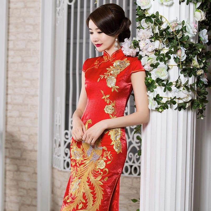 Bridal Wedding cheongsam Editor??s-Pick Urban Favorite