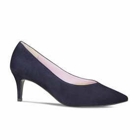 Carmen: Navy Suede student - style least cushioned