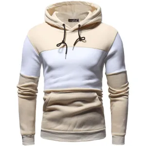 Men'S Clothing Splicing Collision Color Large Size Hoodie Bold Graphics Essential Relaxed