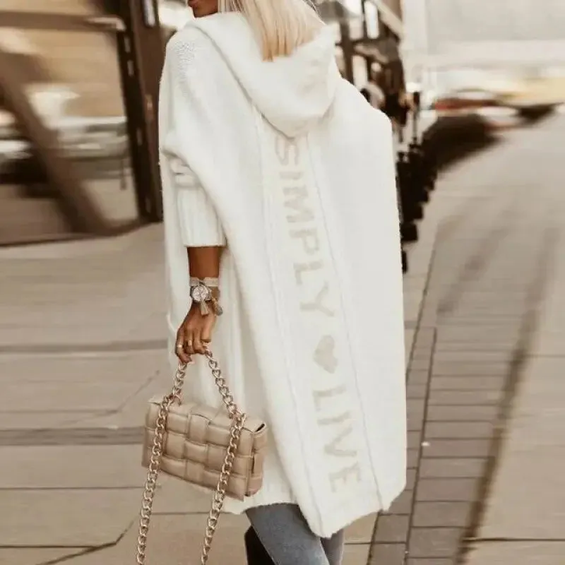 Casual Long Knitted Cardigan CompressionEnhanced Heavy Silk