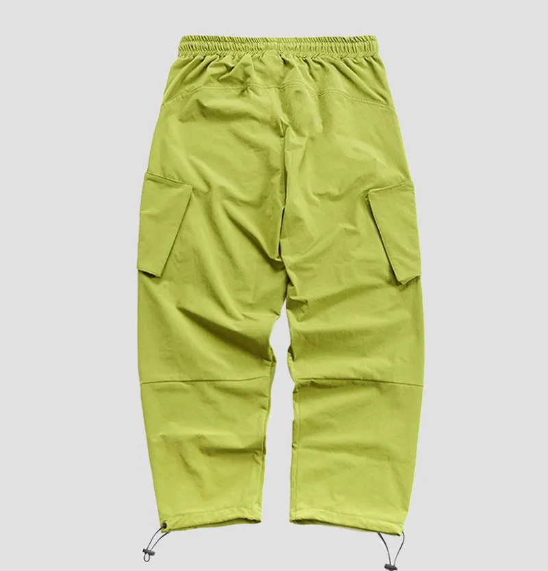 Reinforced Stress Points Casual Pants Loose Wild Drawstring Feet Men