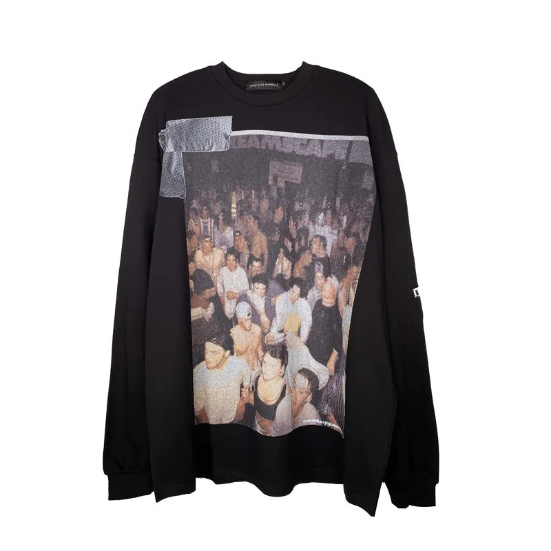 Men'S Street Trend Loose High Street Top Essential Relaxed Light Color