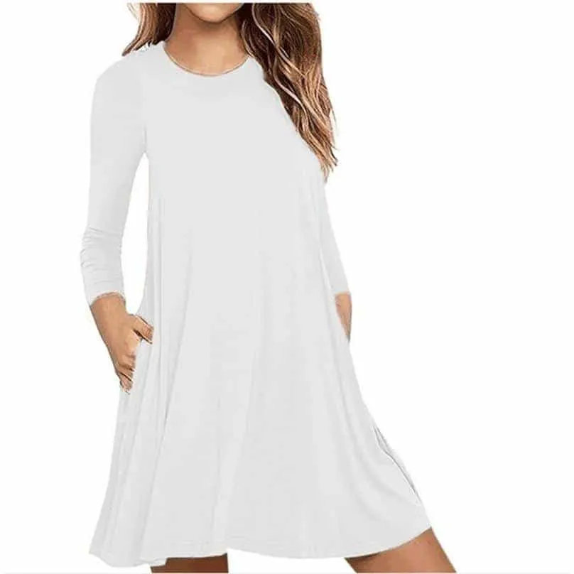 Casual Thin Women's Long Sleeved A-Line Dress Tailored Mood Fashion Essential