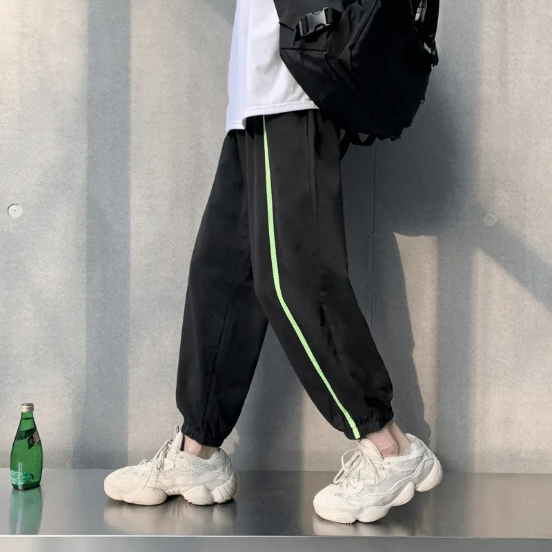 Casual Trousers Men'S Thin Section All-Match Nine-Point Pants Trendy Brand Casual Look