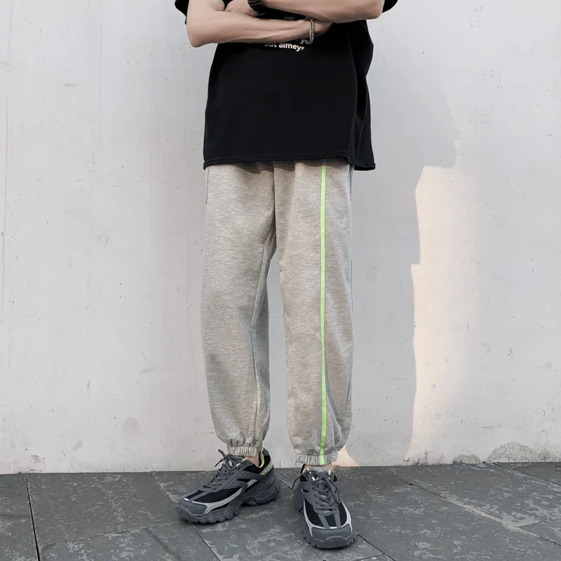 Casual Trousers Men'S Thin Section All-Match Nine-Point Pants Trendy Brand Versatile staple SnagFreeFabric