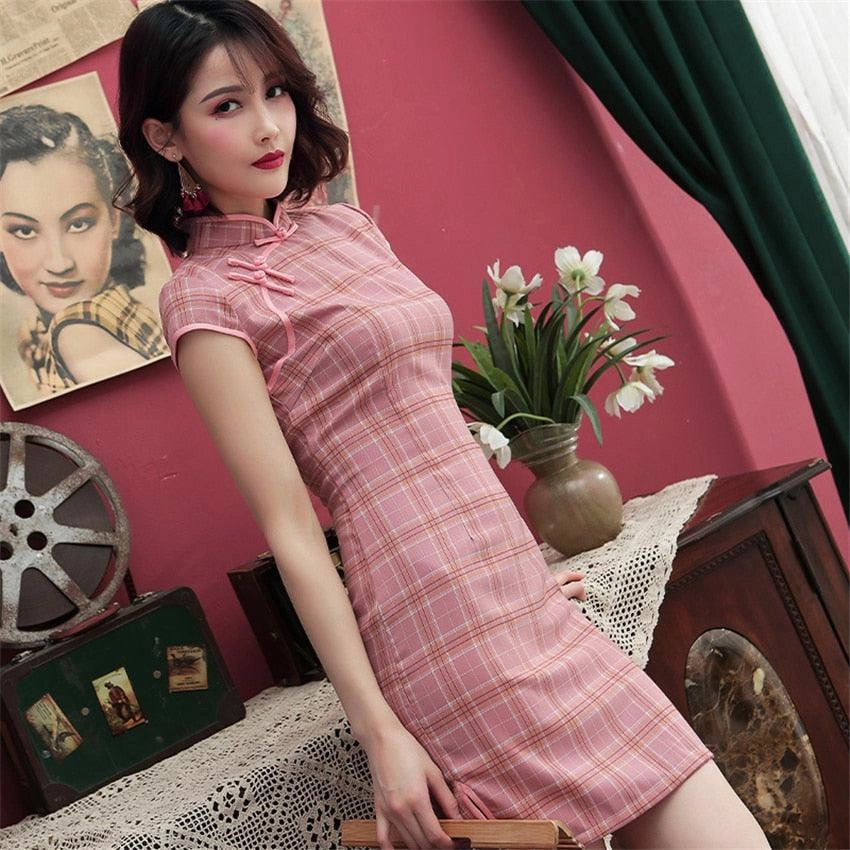 Casual retro Republican style cheongsam dress Evening Event