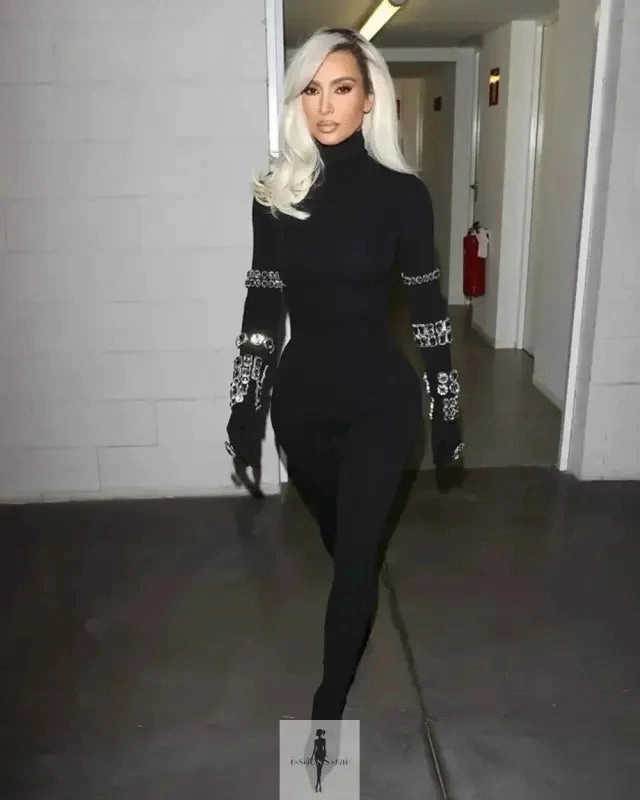 Celebrity Red Carpet Jumpsuit Neutral Yoga Durable Simple