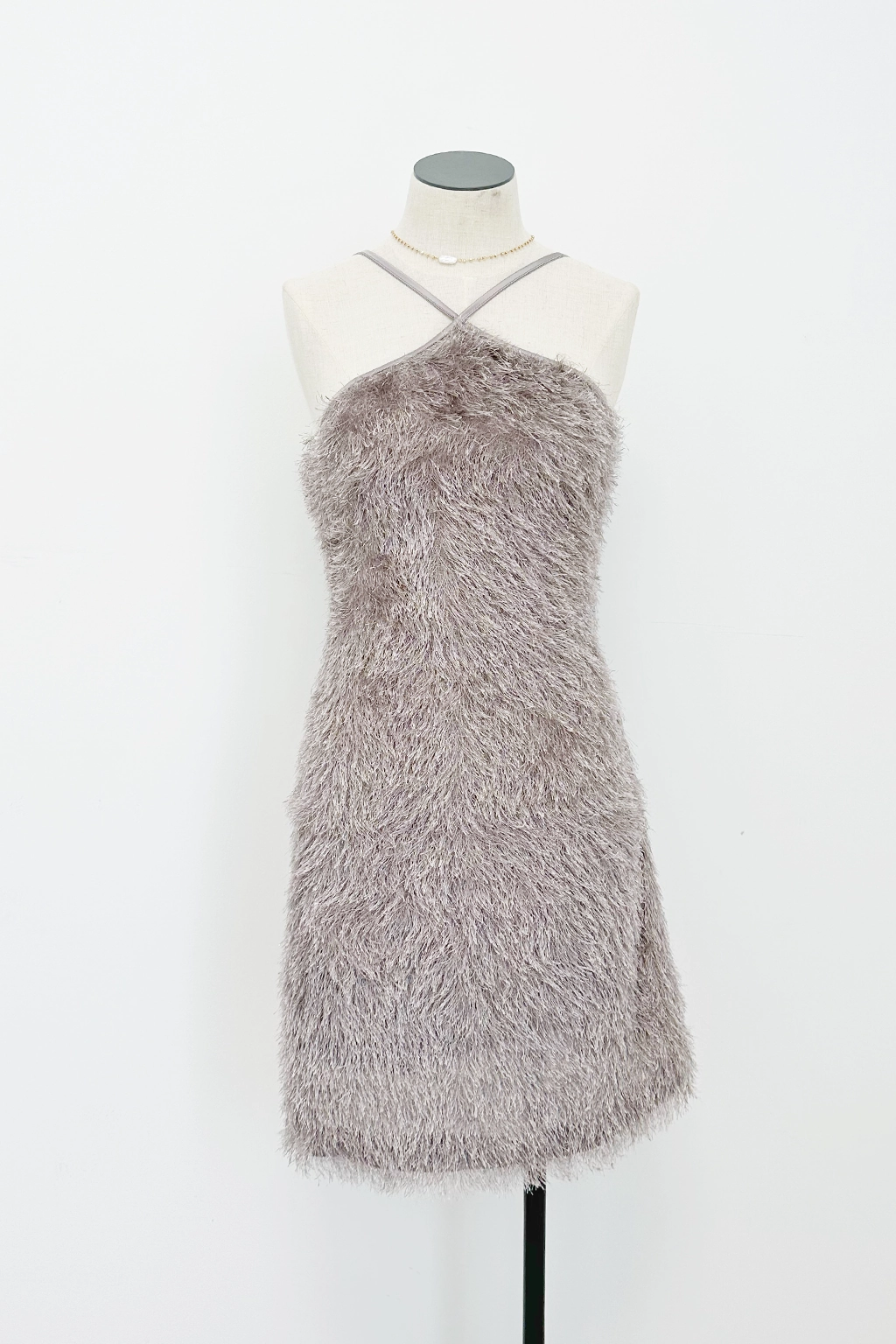 Elegant holiday wear Fringed Mini Dress