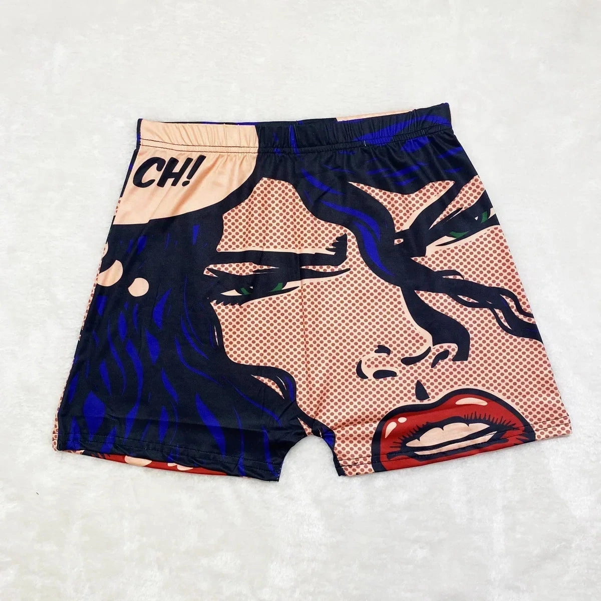 Vintage Look Cheap Women's Booty Shorts Anime Graphic Summer Beach Women Clothing High Waisted Sweat Shorts Plus Size Workout Shorts