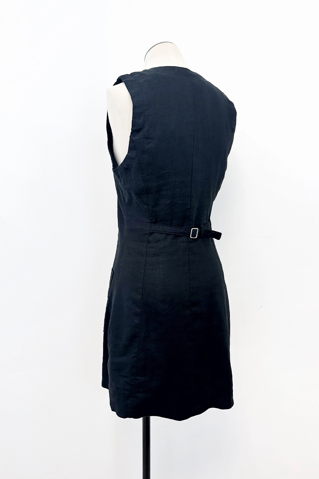 breathable-mesh One Piece Look City Nights Linen Dress