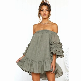 Elegant Mature Doll shirt dress