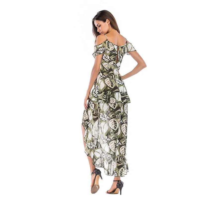 Minimal Cut Soft Fit Wear Chiffon irregular dress