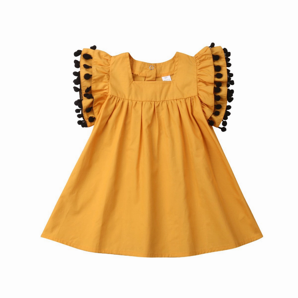 Interlock Stitching Children Newborn Clothing Sleeveless Kids Girls Dress