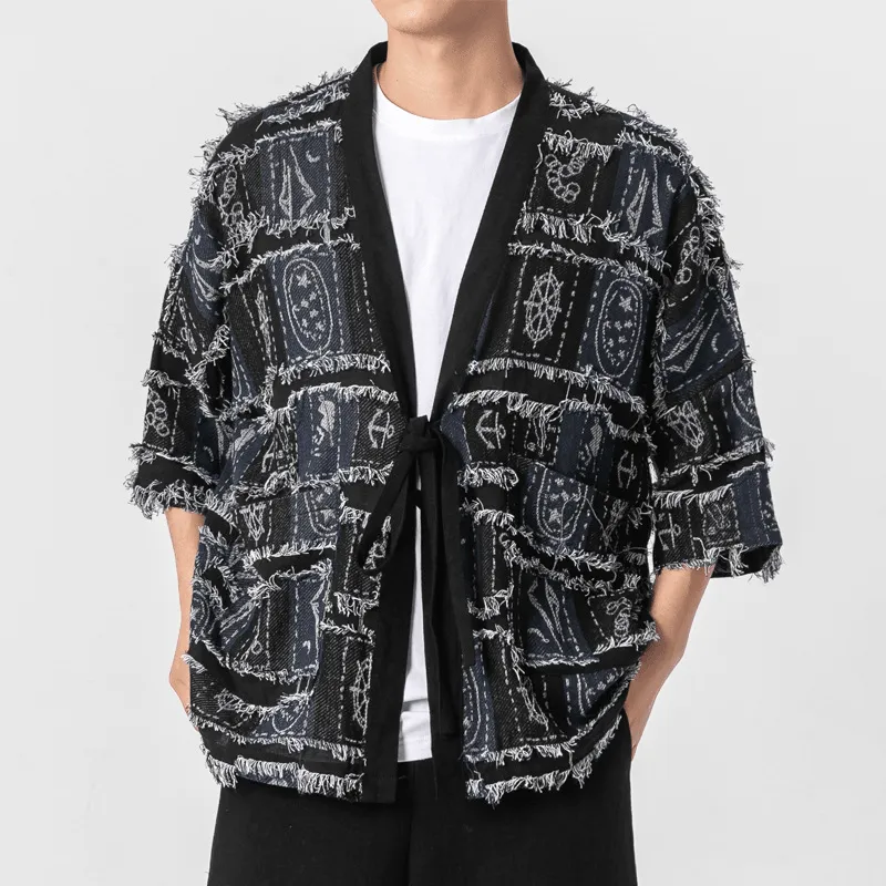 Casual Active Wear Chinese Style Men'S Cardigan Knitted Retro Fashion Top