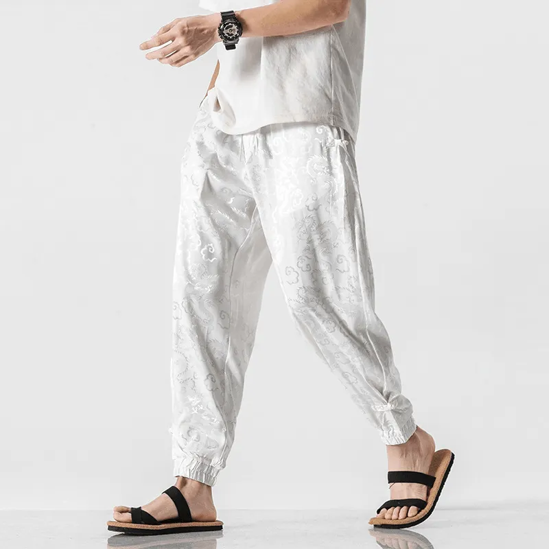 Chinese Style Men'S Casual Pants 2021 Summer New Style Quick Fit
