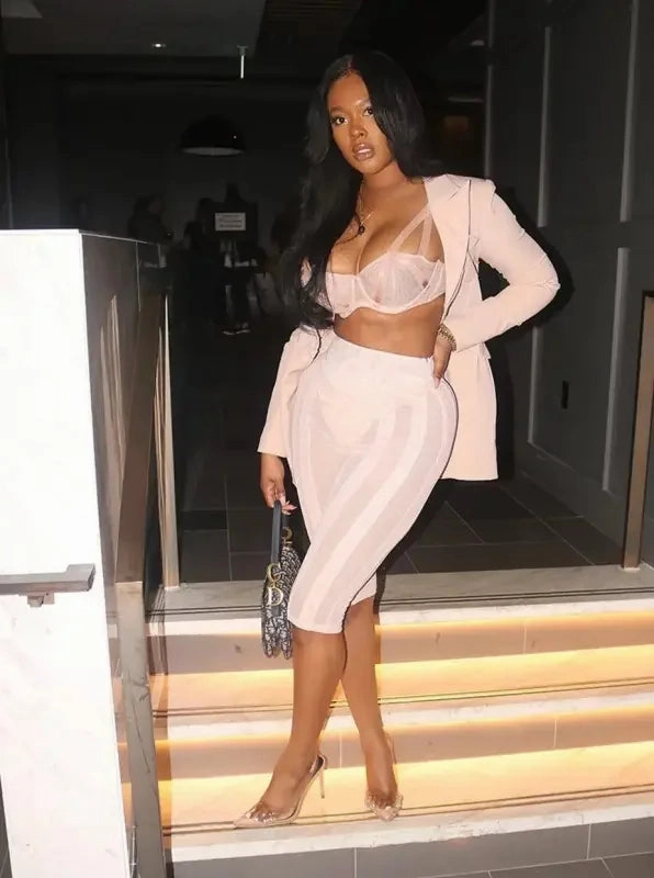 Blazer with Capri Leggings Layering Essential