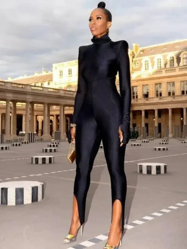 Weatherproof Outerwear sporty wear Padded Shoulder Bodysuits with gloves