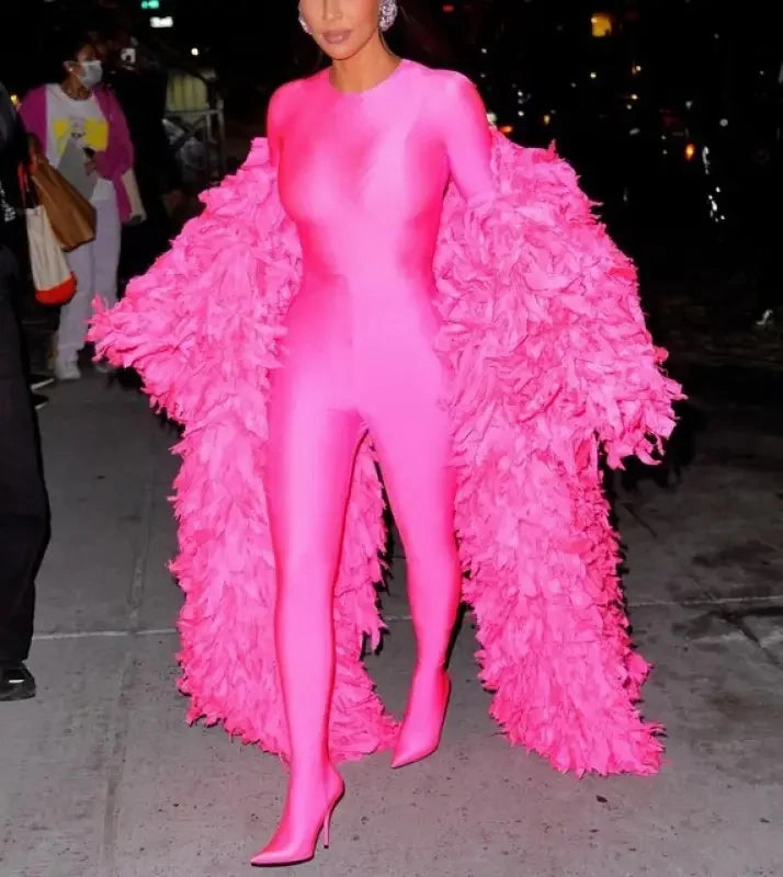 Breathable Stretch Fresh Sport Long sleeve Sheath Jumpsuits