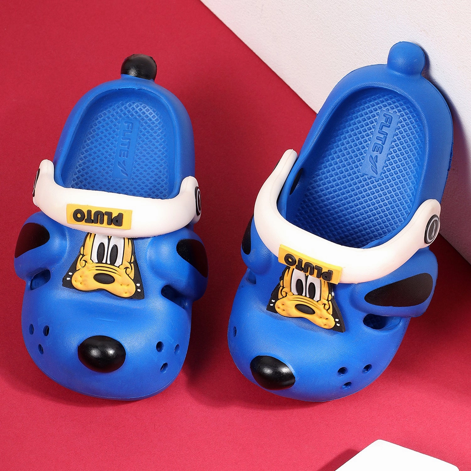 Vegan Synthetic Leather Slip Resistant Tread Design Clogs For Kids FLK 3026