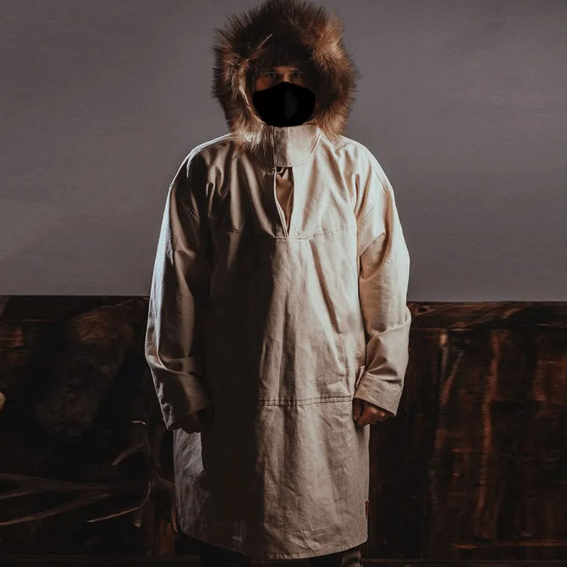 Microfiber Shell Clothing Casual Thick Coat Solid Color European and American Men'S Winter Coat