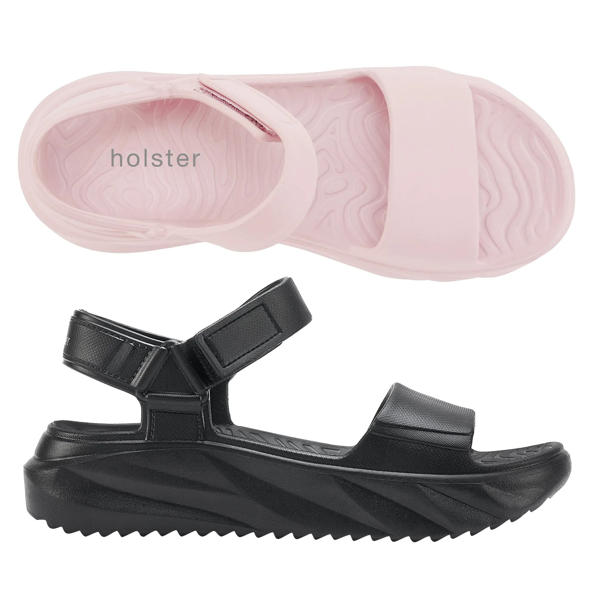 Hidden Walk Comfortable Design Shoes Cloudnine Bundle - Rose/Black
