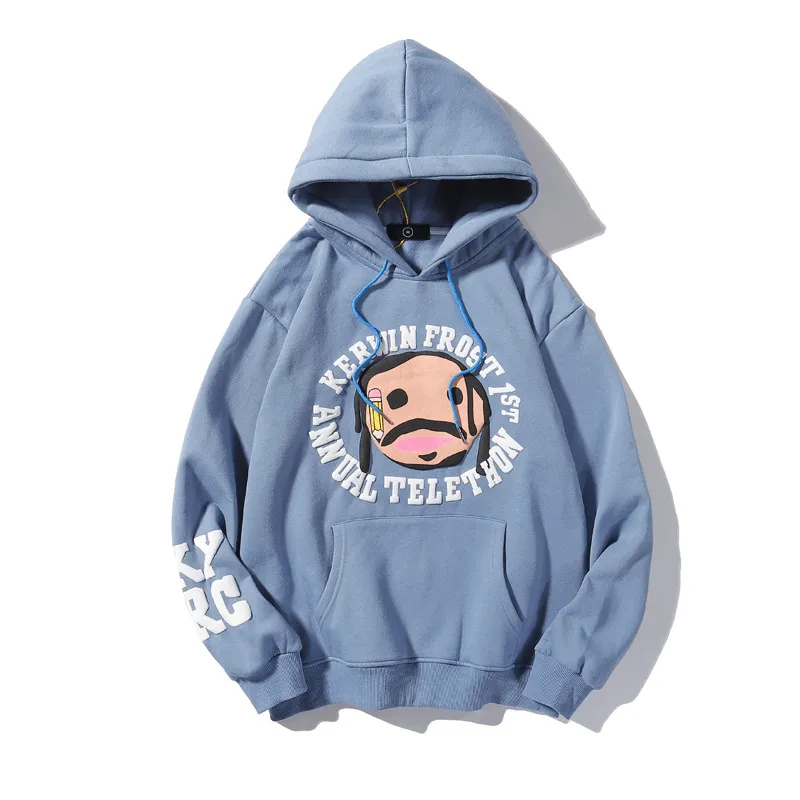 Product Innovation Co-Branded Charity Hoodie Cartoon Printed Sweater Men and Women Hooded Jacket