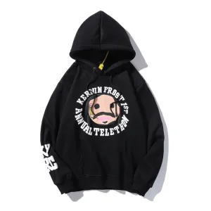 Co-Branded Charity Hoodie Cartoon Printed Sweater Men and Women Hooded Jacket High-Quality Fabric