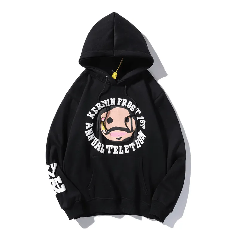 Cool Style Modern Co-Branded Charity Hoodie Cartoon Printed Sweater Men and Women Hooded Jacket
