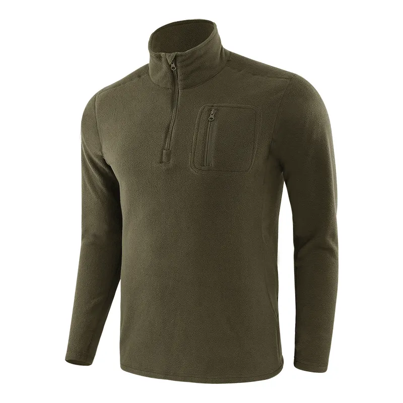 Cavalry Training Fleece Fleece, Windproof and Warm Fleece Fleece Classic Ribbed Cuffs Stylish Outer Layer