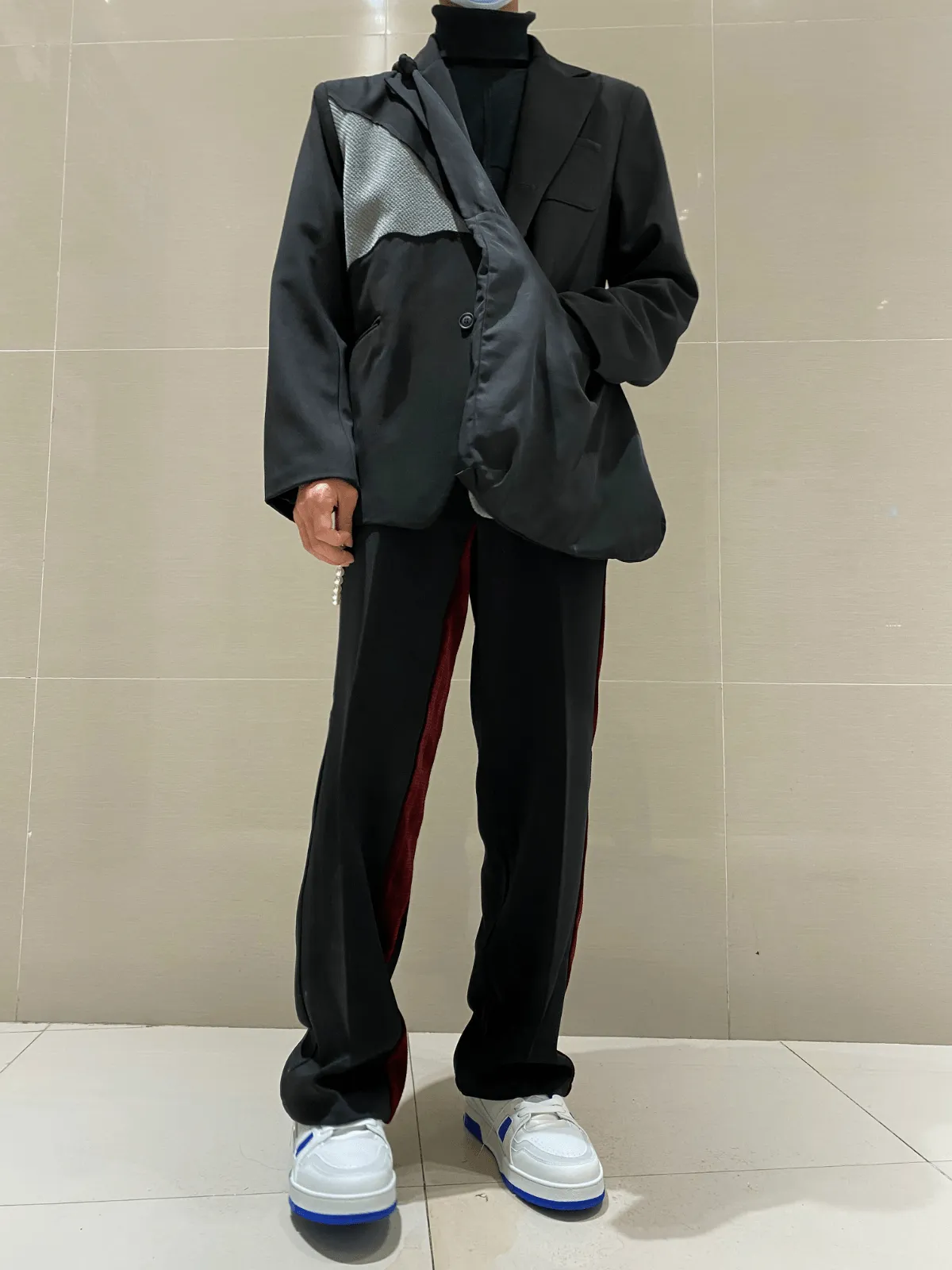 Sporty Vibe Performance Design Fit Casual Pants Loose Straight Leg Wide-Leg Pants