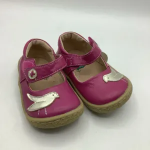Size 5: Livie Luca Pink Bird Velcro Mary Jane Shoes NEW Rocker Sole Design Comfort Lining