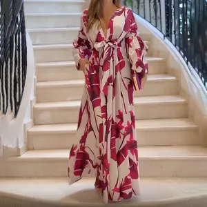 Fashion Lace Dress Women Linen Chic