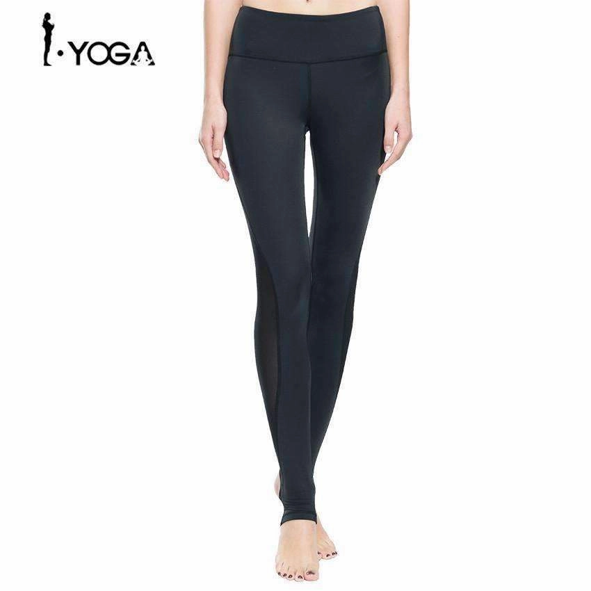 Fitness Women Sport Pants Training Athletic Sportswear Trousers Yoga Mesh Leggings Workout Gym Running Tights with Foot  K0009 Yoga attire