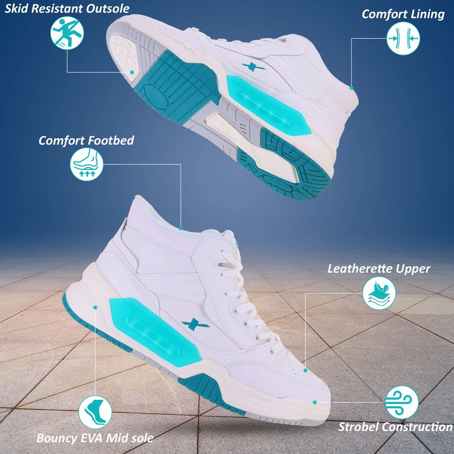 Sneakers for Men SM 1025 Style Motion Day Long Wear