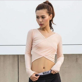 Women Shirts Quick Dry Workout Blouses Sport Jerseys Open Back Yoga Top Shirts Long Sleeve in Black Activewear For Women SecureZipper NonChafing Edge Binding