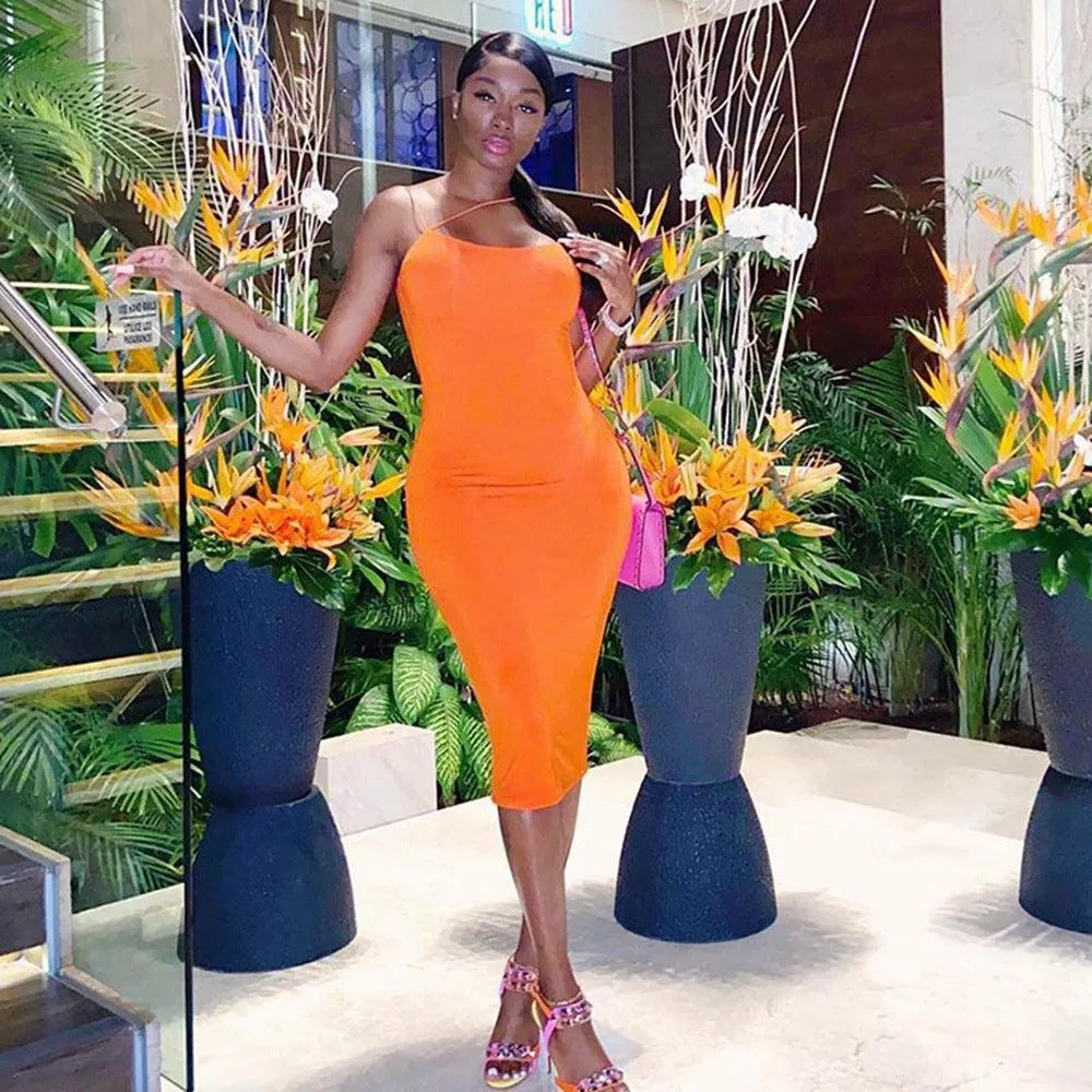 Sling skirt one word collar casual dress Timeless Style Wear