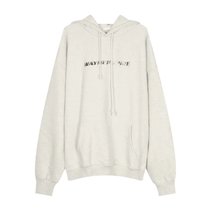 Comfy Layer Korean Metal Letter Design Sense of Simple Ins Sweater