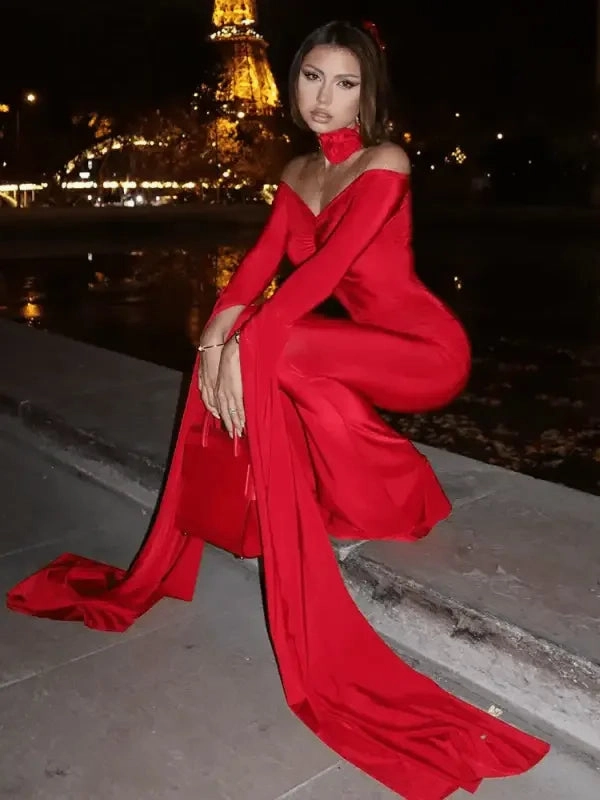 Sexy Off-shoulder Jumpsuit Running Beach Sporty Travel