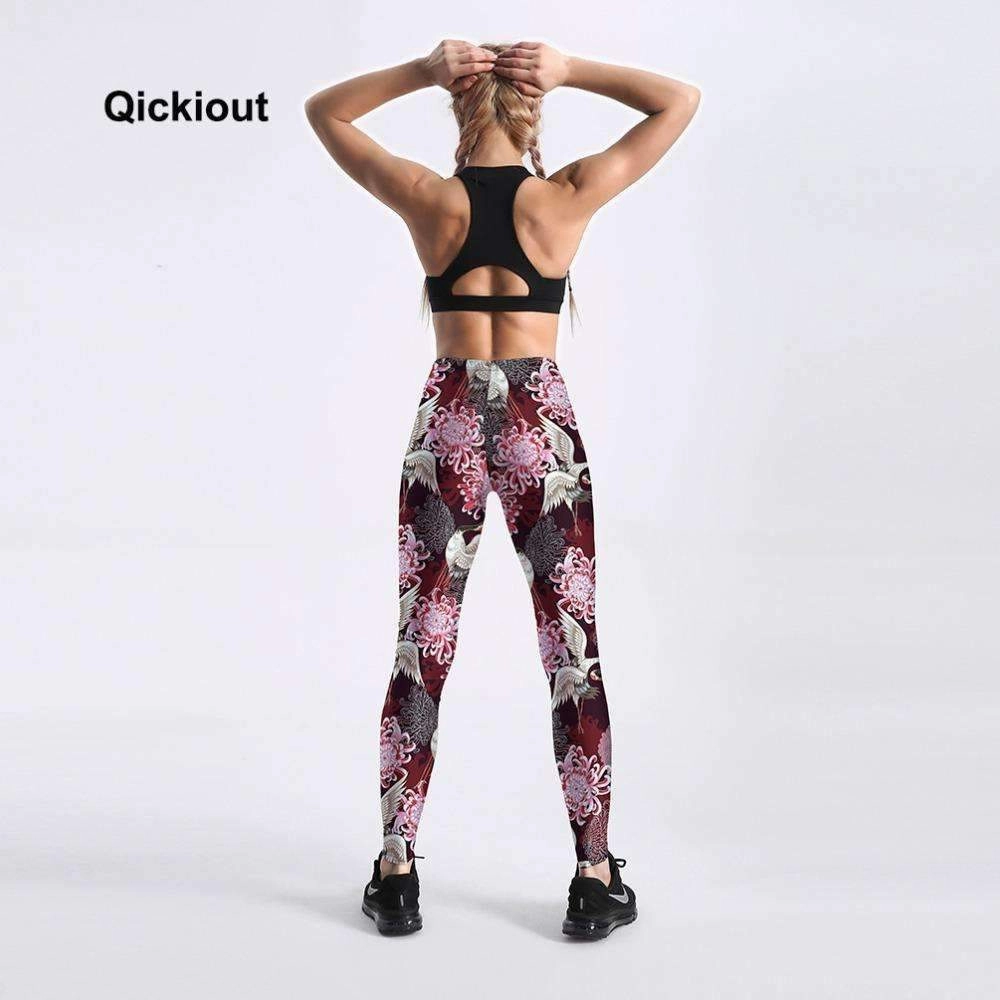 Women's Autumn Hot Daisy Swam Fitness Leggings Customizable Options Hobby