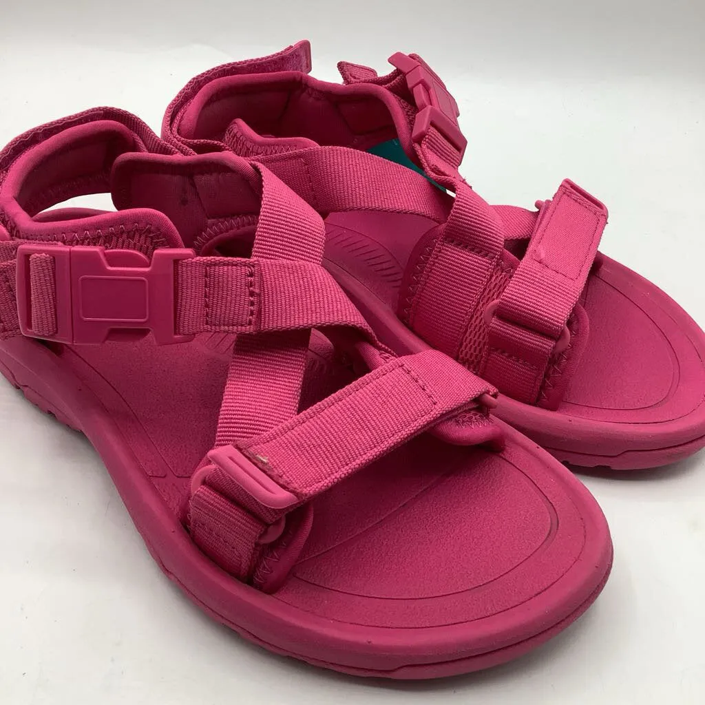 Eco Friendly Material Blend Size 7Y: Teva Pink Velcro Strap Sandals