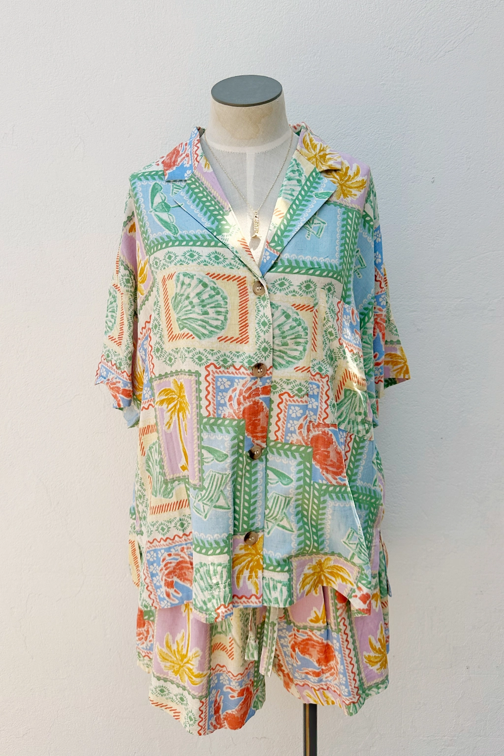 Paradiso Short Sleeve Shirt ConvertibleCollarSystem Wind Resistant Fabric