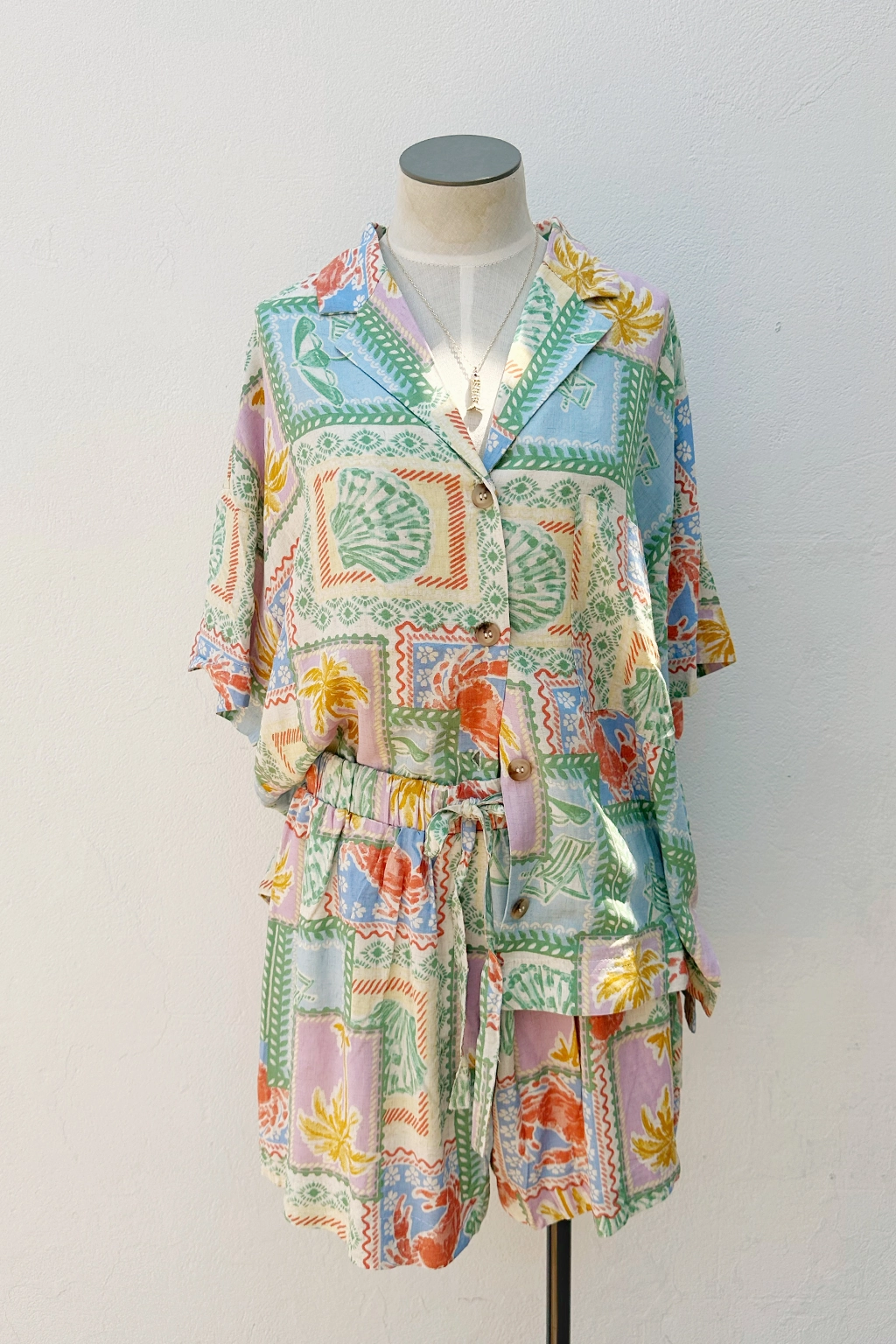 high-low hem Paradiso Short Sleeve Shirt