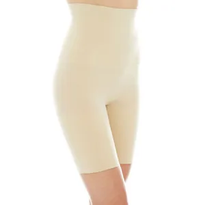 Linen Blend Fabric Control It High Waist Thigh Slimmer 12622-A2Q