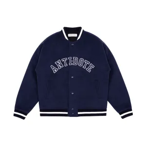 Cold Outfit Rugged Style Original Sapphire Blue Towel Embroidered Jacket Baseball Uniform for Men and Women