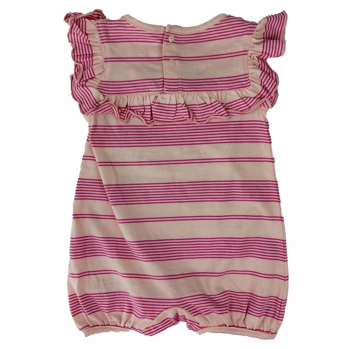 Girl Sleeveless Stripe Romper CM9707 PreWashed