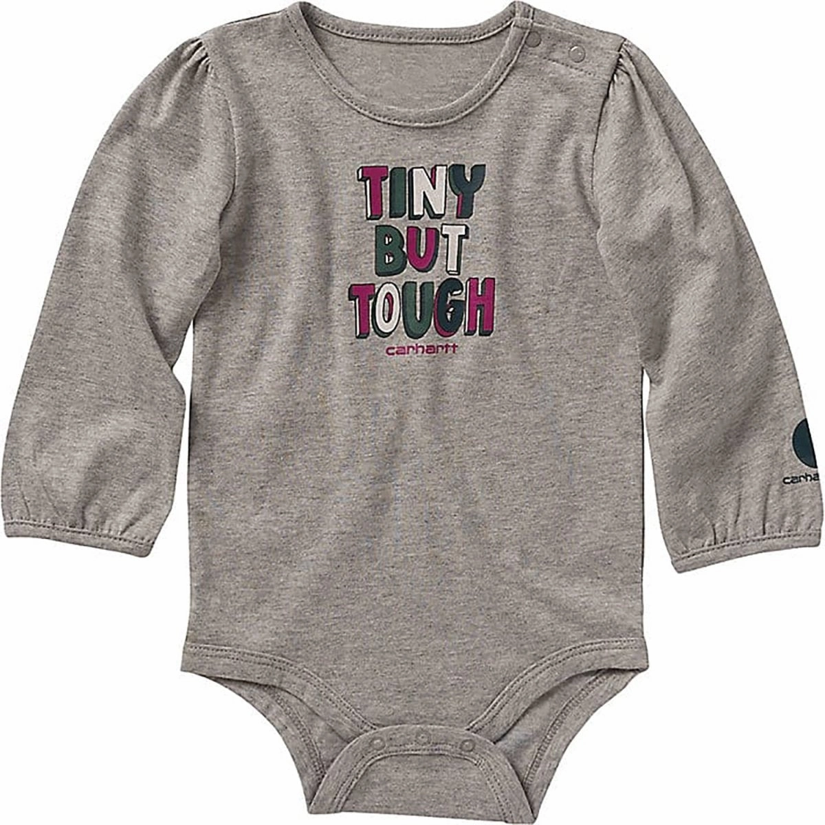 Easy to Wear Girls' Long-Sleeve Tiny But Tough Bodysuit CA9925